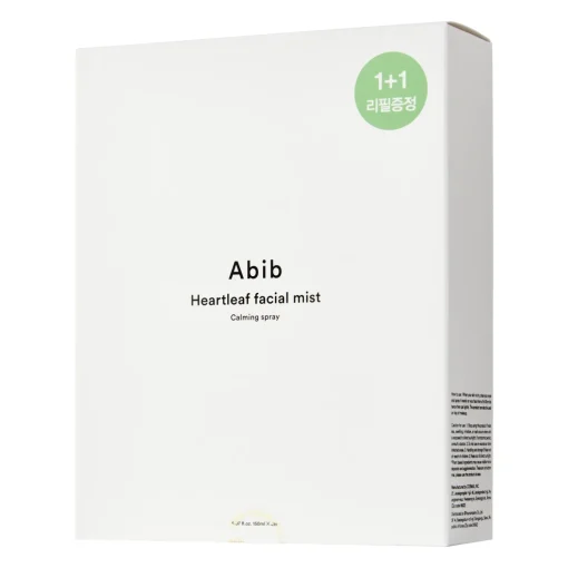 Abib - Heartleaf Facial Mist Calming Spray - Nawilżająca Mgiełka do Twarzy - 150ml + Uzupełnienie 150ml