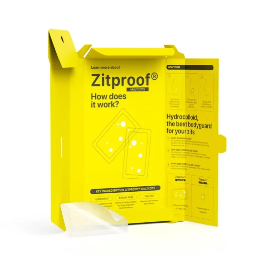 Acnemy - Zitproof Multizits - XL Hydrocolloid Patches - Hydrokoloidowe Plastry XL na Policzki, Brodę, Czoło - 10szt.