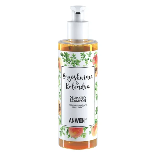 Anwen - Brzoskwinia i Kolendra - Szampon do Suchej i Wrażliwej Skóry Głowy - 200ml