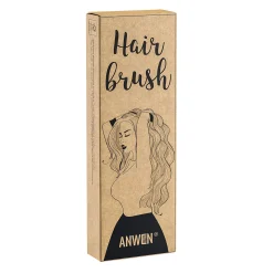 Anwen - Hairbrush - Drewniana Szczotka do Włosów z Fioletowymi Szpilkami