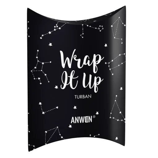 Anwen - Wrap It Up - Bawełniany Turban do Włosów - Czarny