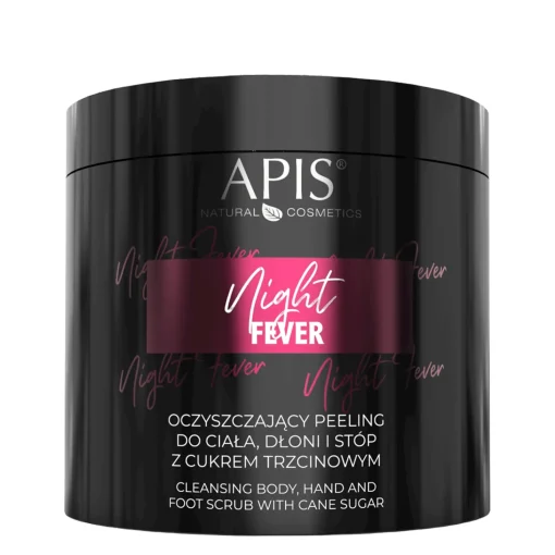 Apis - Night Fever - Oczyszczający Peeling do Ciała, Dłoni i Stóp z Cukrem Trzcinowym - 700g