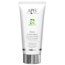 Apis - Professional - Acne-Stop - Cleansing Mask with Black Mud from the Dead Sea and Green Tea - Maska Oczyszczająca z Czarnym Błotem z Morza Martwego i Zieloną Herbatą - 200ml