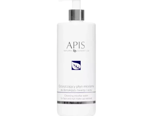 Apis - Professional - Cleansing Micellar Water for Face and Eye Make-up Removal - Oczyszczający Płyn Micelarny do Demakijażu Twarzy i Oczu - 500ml