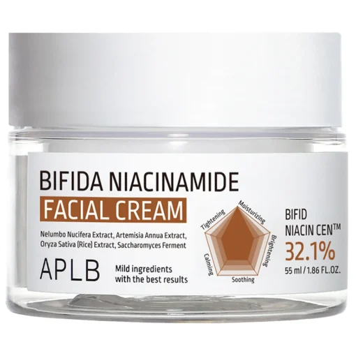 APLB - Bifida Niacinamide Facial Cream - Krem Zwężający Pory z Niacynamidem - 55ml