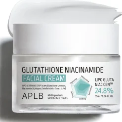 APLB - Glutathione Niacinamide Facial Cream - Rozjaśniający Krem do Twarzy - 55ml