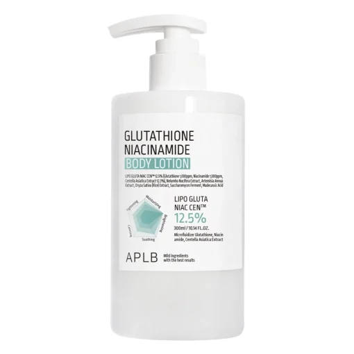 APLB - Glutathione Niacinamide Body Lotion - Rozjaśniająco-Nawilżający Balsam do Ciała - 300ml