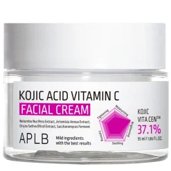 APLB - Kojic Acid Vitamin C Facial Cream - Rewitalizujący Krem do Twarzy - 55ml