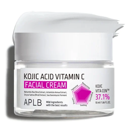 APLB - Kojic Acid Vitamin C Facial Cream - Rewitalizujący Krem do Twarzy - 55ml