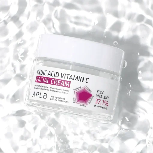 APLB - Kojic Acid Vitamin C Facial Cream - Rewitalizujący Krem do Twarzy - 55ml