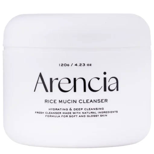Arencia - Rice Mucin Cleanser - Rozjaśniająco-Nawilżająca Pasta do Mycia Twarzy - 120g
