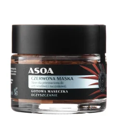 Asoa - Gotowa Maseczka do Twarzy - Czerwona Glinka - 50ml