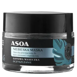 Asoa - Gotowa Maseczka do Twarzy - Niebieska Glinka - 50ml