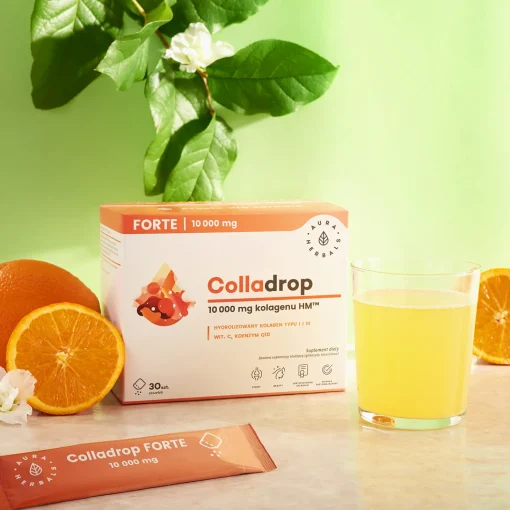Aura Herbals - Colladrop Forte Kolagen Morski 10000 mg - Saszetki - 30szt