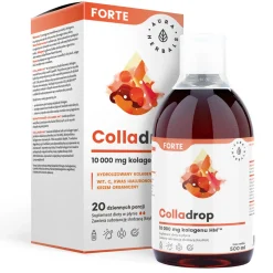 Aura Herbals - Colladrop Forte Kolagen Morski 10000 mg - Płyn - 500ml