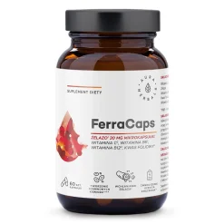 Aura Herbals - FerraCaps Żelazo 30 mg Mikrokapsułki - Kapsułki - 60szt