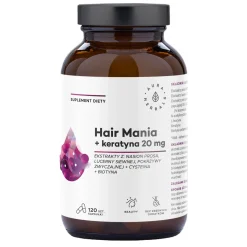 Aura Herbals - Hair Mania + Keratyna 20 mg - Kapsułki - 120szt
