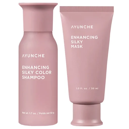 Ayunche - Enhancing Silky Mini Kit - Zestaw Odżywczo-Nawilżających Produktów do Włosów - Mini - 50g+30ml