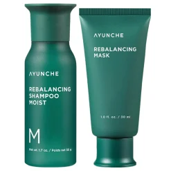 Ayunche - Rebalancing Mini Kit Moist - Zestaw Nawilżających Produktów do Włosów - Mini - 50g+30ml