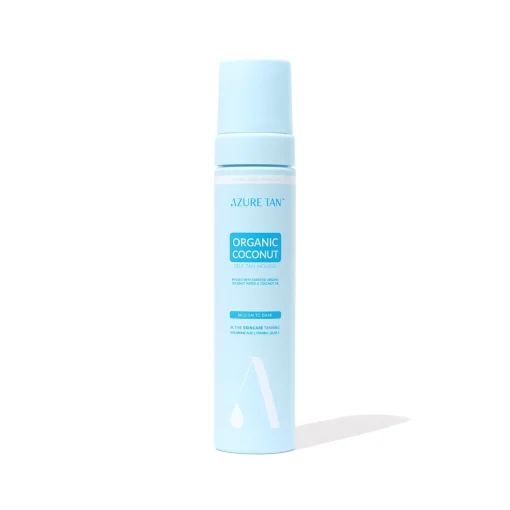 Azure Tan - Organic Coconut Self Tan Mousse - Samoopalająca Pianka do Ciała - Medium to Dark - 200ml