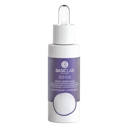 BasicLab - Elastyczność i Wypełnienie - Serum Ujędrniające 0,5% Peptydów Miedziowych - 30 ml