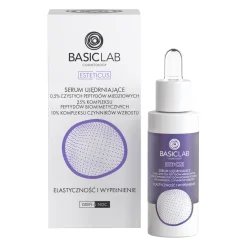 BasicLab - Elastyczność i Wypełnienie - Serum Ujędrniające 0,5% Peptydów Miedziowych - 30 ml