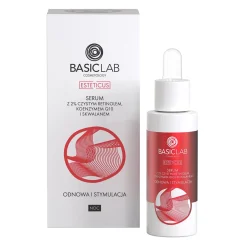 BasicLab - Esteticus - Odnowa i Stymulacja - Serum z Retinolem 2%, Koenzymem Q10 i Skwalanem - 30ml