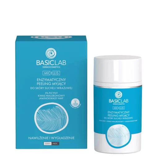 BasicLab - Micellis - Enzymatyczny Peeling Myjący do Skóry Suchej i Wrażliwej - 35g