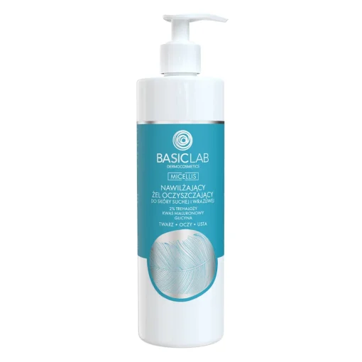 BasicLab - Micellis - Nawilżający Żel Oczyszczający do Skóry Suchej i Wrażliwej - 300ml