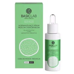 BasicLab - Odblokowanie i Redukcja - Normalizujące Serum Przeciw Zaskórnikom z 5% Azeloglicyny i 1% BHA - 30ml