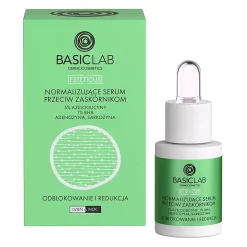 BasicLab - Odblokowanie i Redukcja - Normalizujące Serum Przeciw Zaskórnikom z 5% Azeloglicyny i 1% BHA - 15ml
