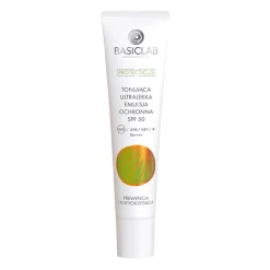 BasicLab - Tonująca Ultralekka Emulsja Ochronna SPF50 PA ++++ - 40ml