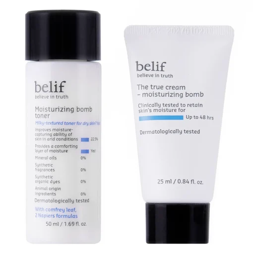 Belif - Moisturizing Special Kit - Zestaw Nawilżających Miniproduktów do Twarzy - 25ml + 50ml