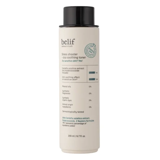 Belif - Stress Shooter Cica Soothing Toner - Kojący Tonik do Twarzy z Wąkrotą Azjatycką - 200ml
