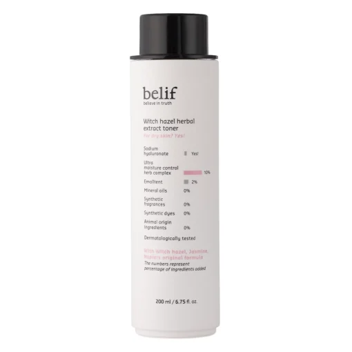 Belif - Witch Hazel Herbal Extract Toner - Ziołowy Tonik do Twarzy - 200ml