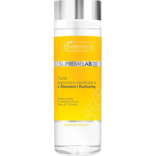 Bielenda Professional - Supremelab - Barrier Renew - Moisturizing&Soothing Toner Aloe&Turmeric - Tonik Łagodząco-Nawilżający z Aloesem i Kurkumą - 200ml