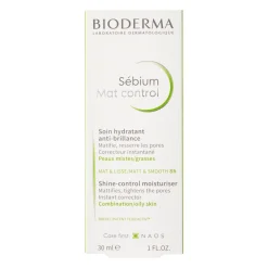 Bioderma - Sebium Mat Control - Matujący Krem Nawilżający do Skóry Mieszanej i Tłustej - 30ml
