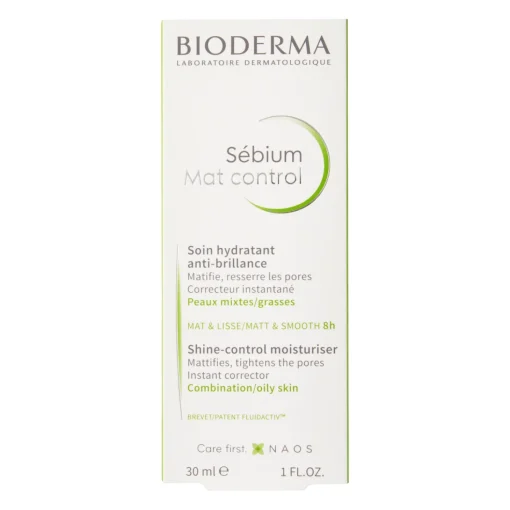 Bioderma - Sebium Mat Control - Matujący Krem Nawilżający do Skóry Mieszanej i Tłustej - 30ml