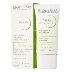 Bioderma - Sebium Mat Control - Matujący Krem Nawilżający do Skóry Mieszanej i Tłustej - 30ml