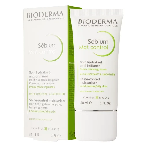 Bioderma - Sebium Mat Control - Matujący Krem Nawilżający do Skóry Mieszanej i Tłustej - 30ml