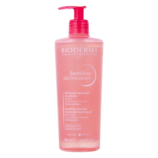 Bioderma - Sensibio Gel Moussant - Łagodzący Żel Micelarny o Działaniu Nawilżającym - 500ml