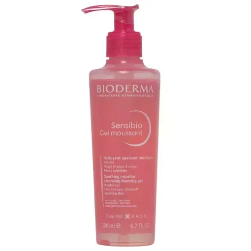 Bioderma - Sensibio Gel Moussant - Łagodzący Żel Micelarny o Działaniu Nawilżającym - 200ml