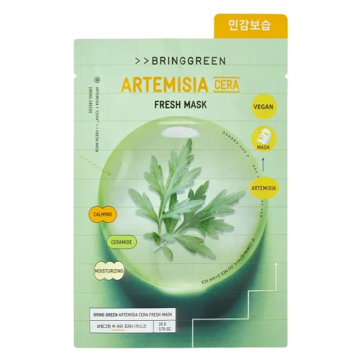 Bring Green - Fresh Mask Artemisia - Kojąco-Nawilżająca Maska w Płachcie do Twarzy - 1szt/20g