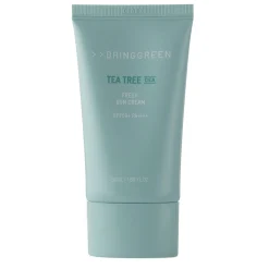 Bring Green - Tea Tree Cica Fresh Sun Cream SPF 50+ PA++++ - Kojący Krem do Twarzy z Filtrem - 50ml