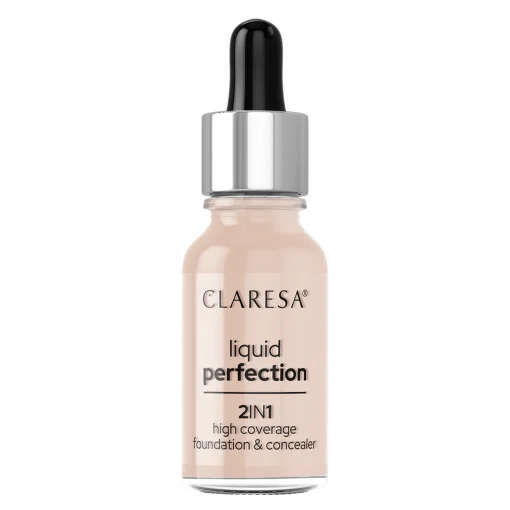 Claresa - Liquid Perfection - Korektor i Podkład Kryjący 2w1 - 103 Cool Medium - 18g