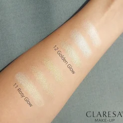 Claresa - Too Glam To Give A Dame! - Paleta Rozświetlaczy - 11 Rosy Glow - 12,5g