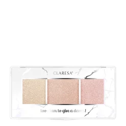 Claresa - Too Glam To Give A Dame! - Paleta Rozświetlaczy - 12 Golden Glow - 12,5g