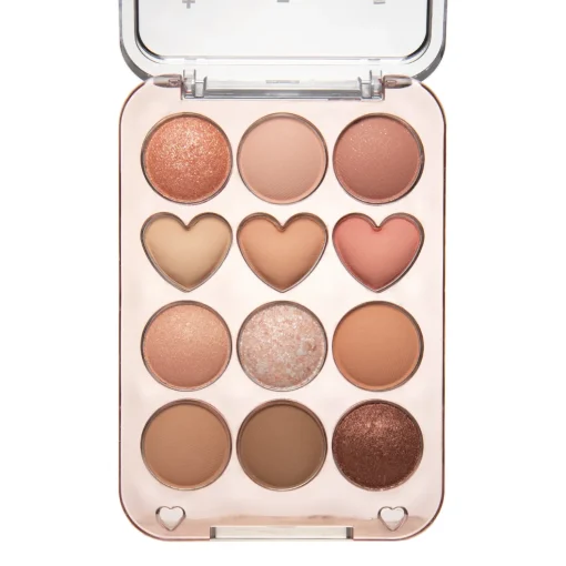 Colorgram - Pin Point Eyeshadow Palette - Paleta Cieni do Powiek - 01 Peach + Coral - 9,9g