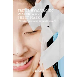 COSRX - Hydrium Triple Hyaluronic Water Wave Sheet Mask - Nawilżająca Maska w Płachcie z Potrójnym Kwasem Hialuronowym - 21ml