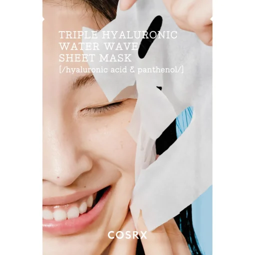COSRX - Hydrium Triple Hyaluronic Water Wave Sheet Mask - Nawilżająca Maska w Płachcie z Potrójnym Kwasem Hialuronowym - 21ml